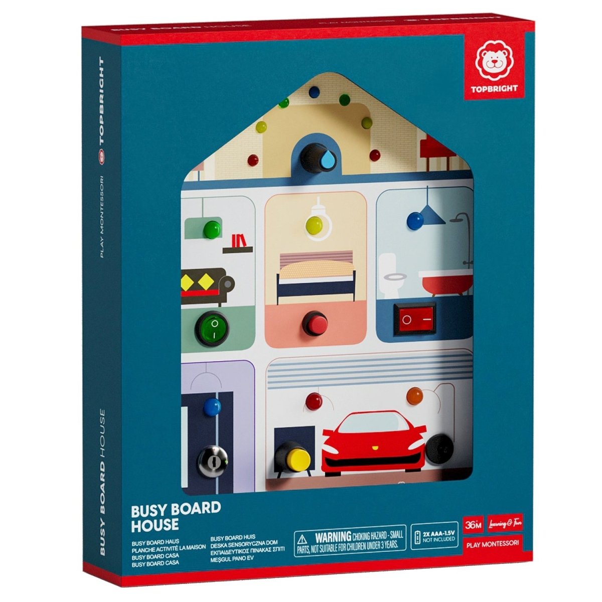 Planche d'activités La Maison -Jeux de motricité fine- Boutique LeoLudo-Top Bright