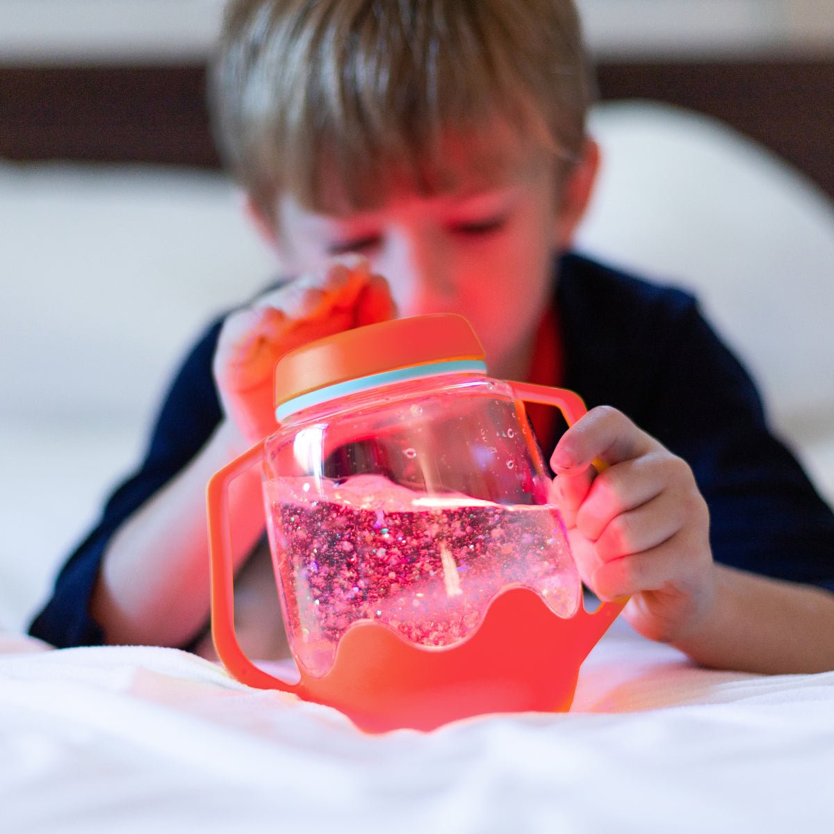 Pot lumineux sensoriel - Jeux de motricité fine - Boutique LeoLudo - Glo Pals