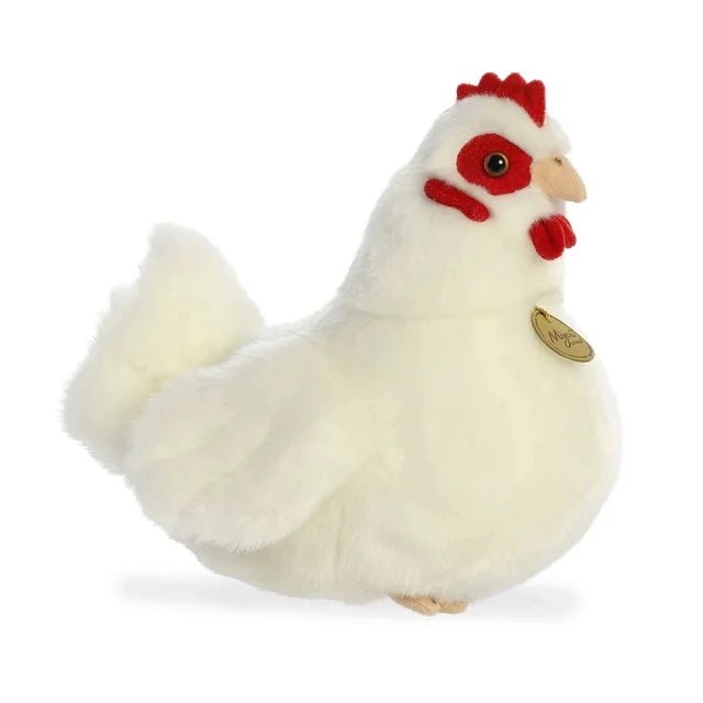 Poule Blanche Miyoni 9" - Peluches - Boutique LeoLudo - Palm Pals