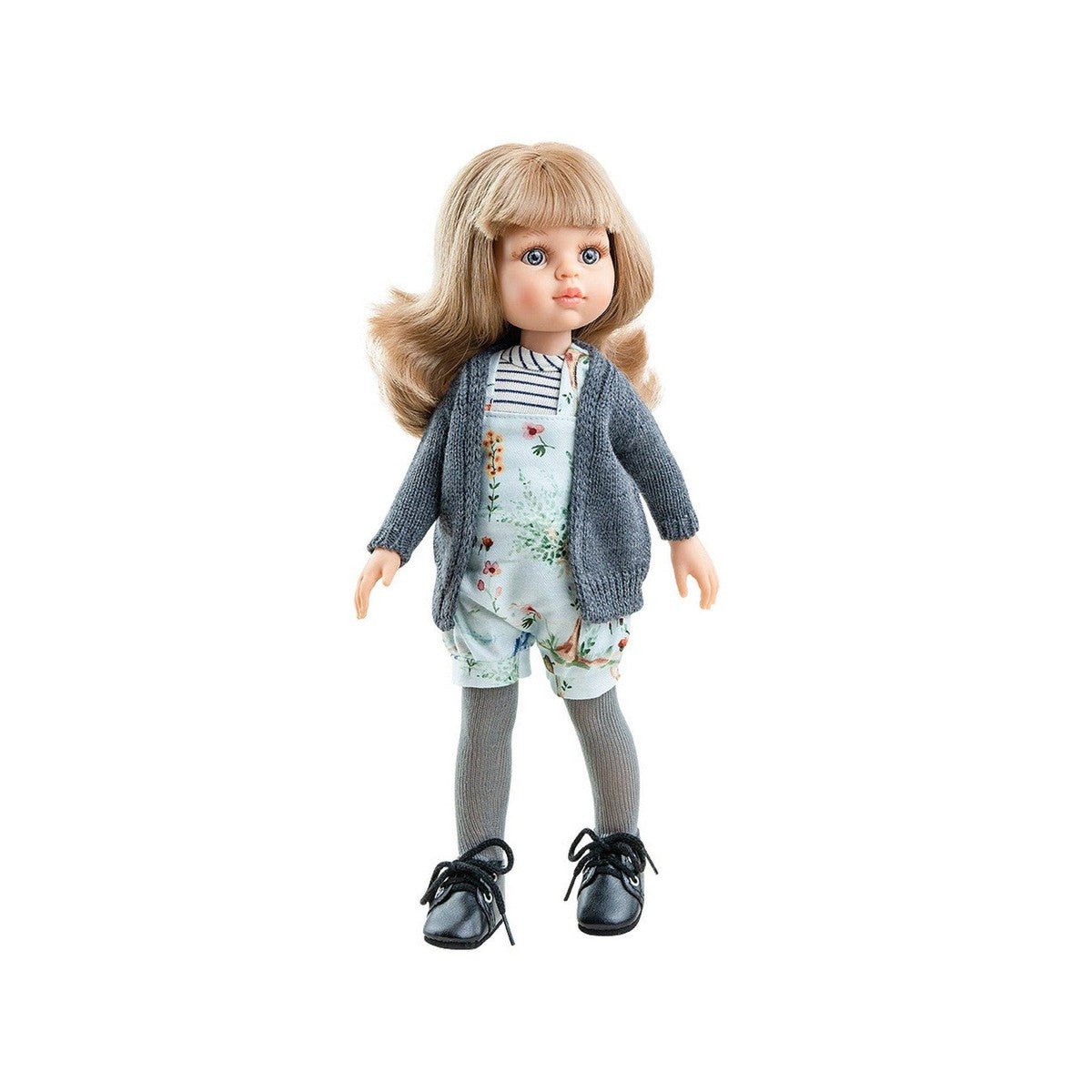 Poupée Las Amigas - Carla en jumper bleu et veste grise - Poupées - Boutique LeoLudo - Paola Reina
