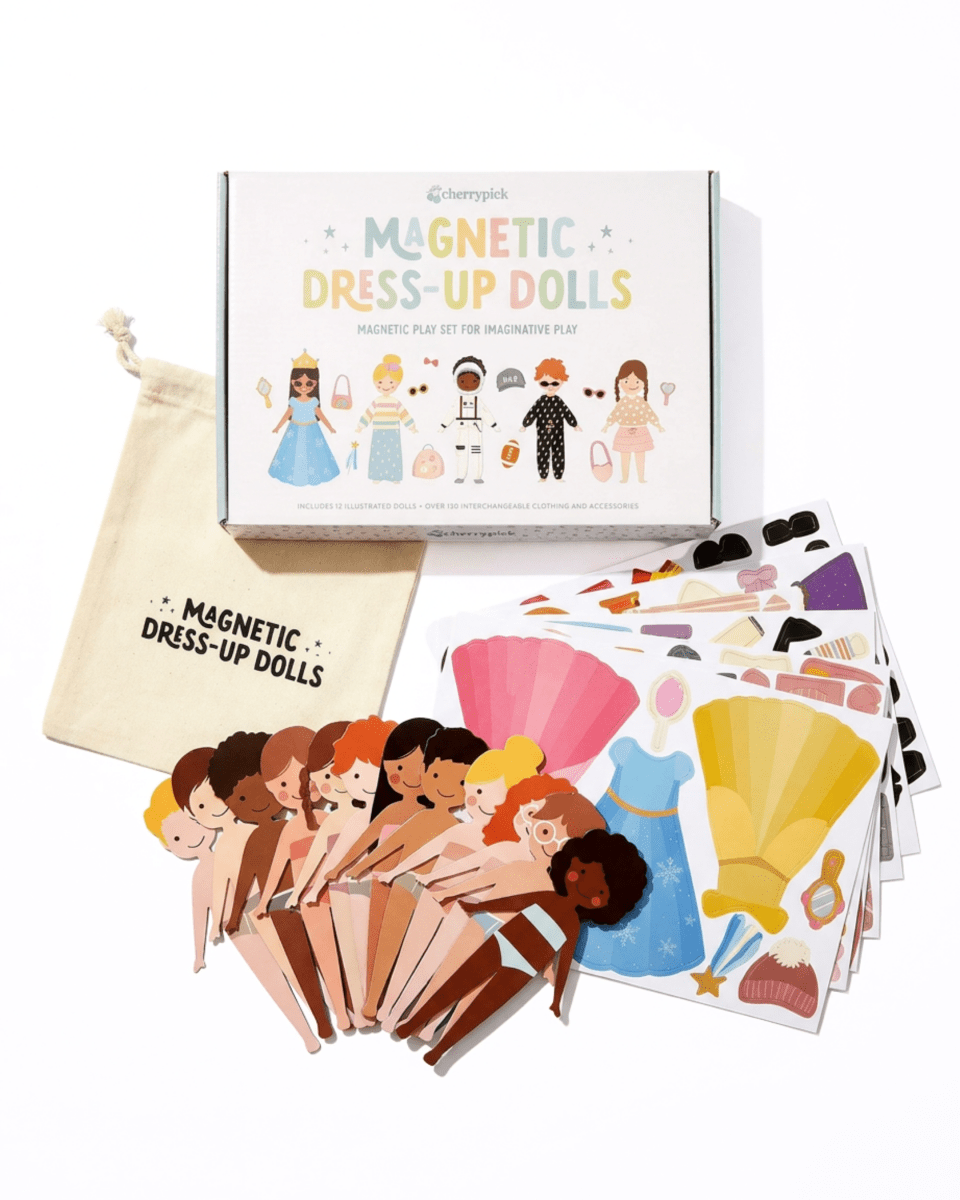 Poupées magnétiques à habiller – 12 personnages et 130+ accessoires -Jeux magnétiques- Boutique LeoLudo-Cherrypick