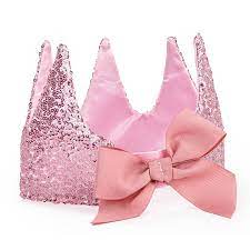 Precious Pink Sequins Crown - Costumes - Boutique LeoLudo - Great Pretenders