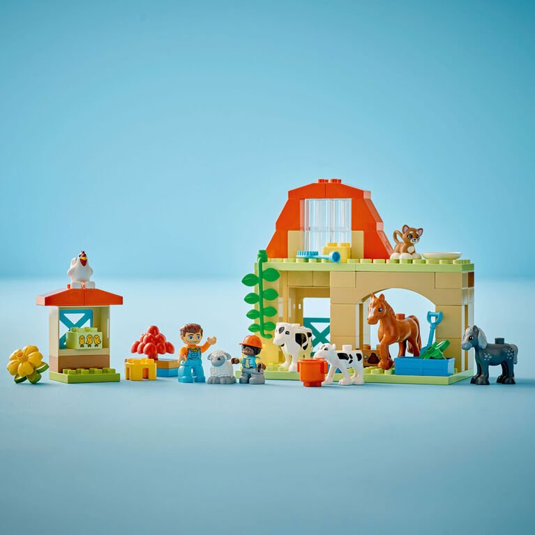 Prendre soin des animaux à la ferme DUPLO (74 pcs) - Jeux de construction - Boutique LeoLudo - LEGO