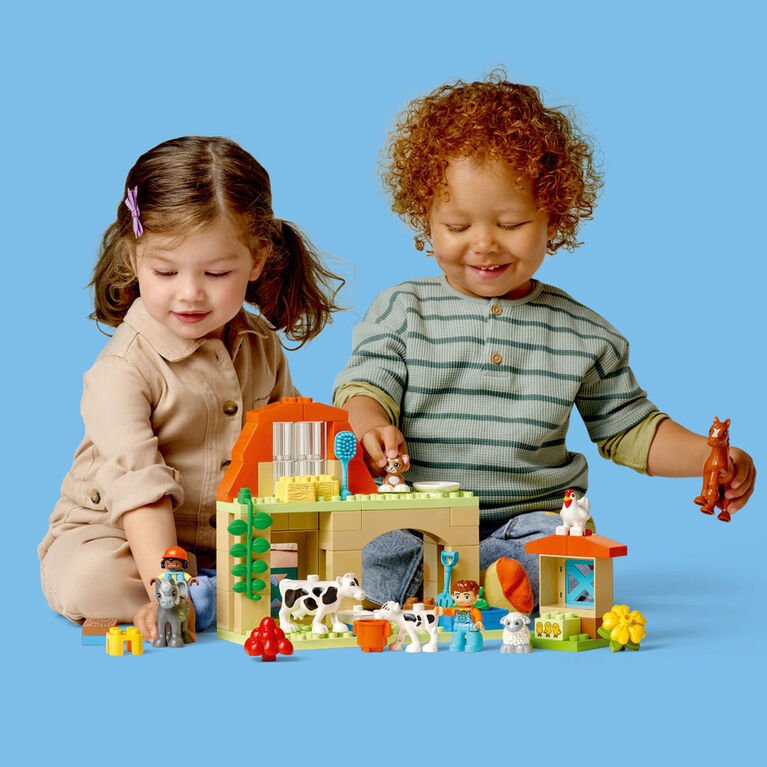 Prendre soin des animaux à la ferme DUPLO (74 pcs) - Jeux de construction - Boutique LeoLudo - LEGO