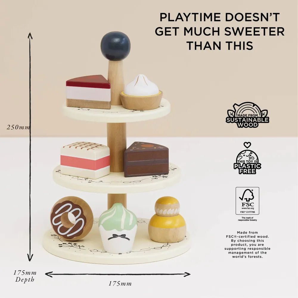 Présentoir à gâteaux trois étages - Jouets d'imitation - Boutique LeoLudo - Le Toy Van