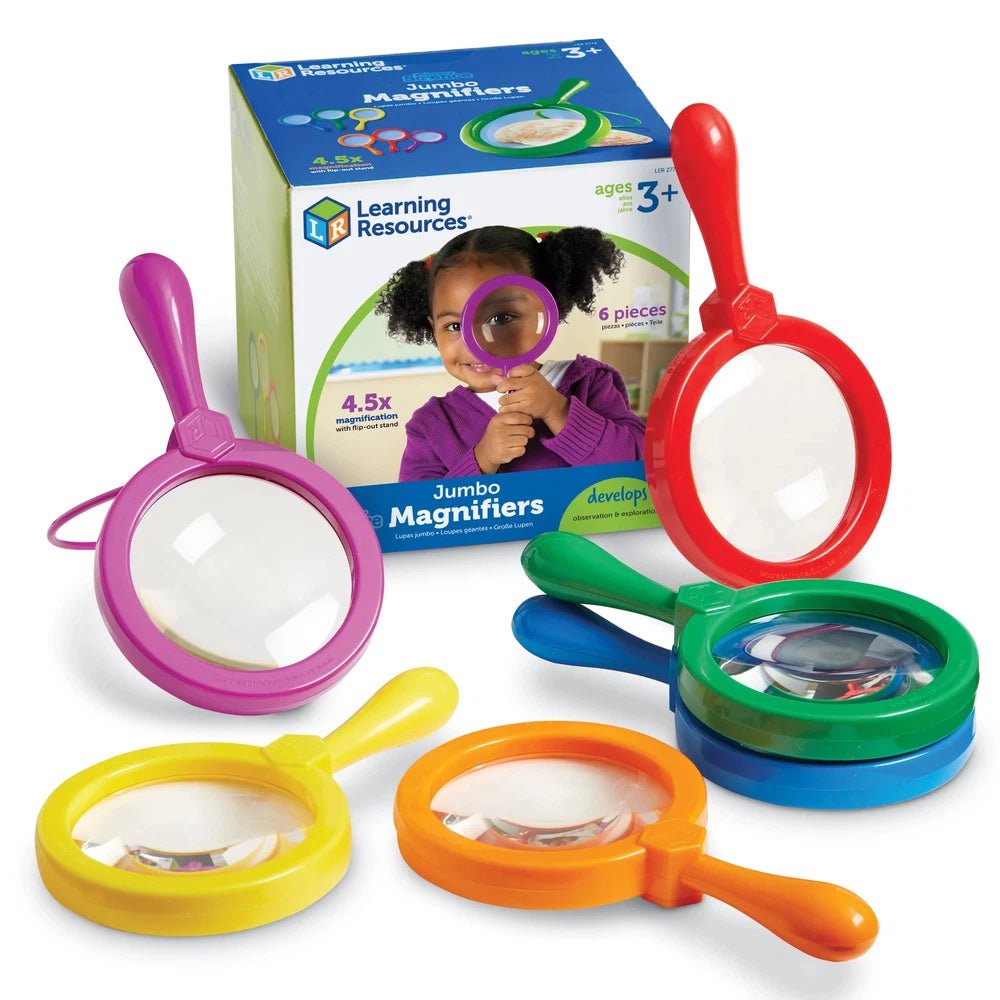 Primary Science - Loupes jumbo (6 pcs - sans support) - Jeux scientifiques - Boutique LeoLudo - Learning Resources