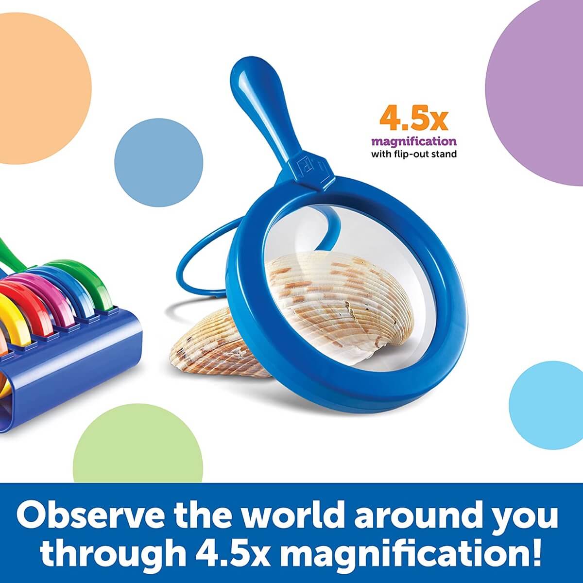 Primary Science - Loupes jumbo (6 pcs - sans support) - Jeux scientifiques - Boutique LeoLudo - Learning Resources