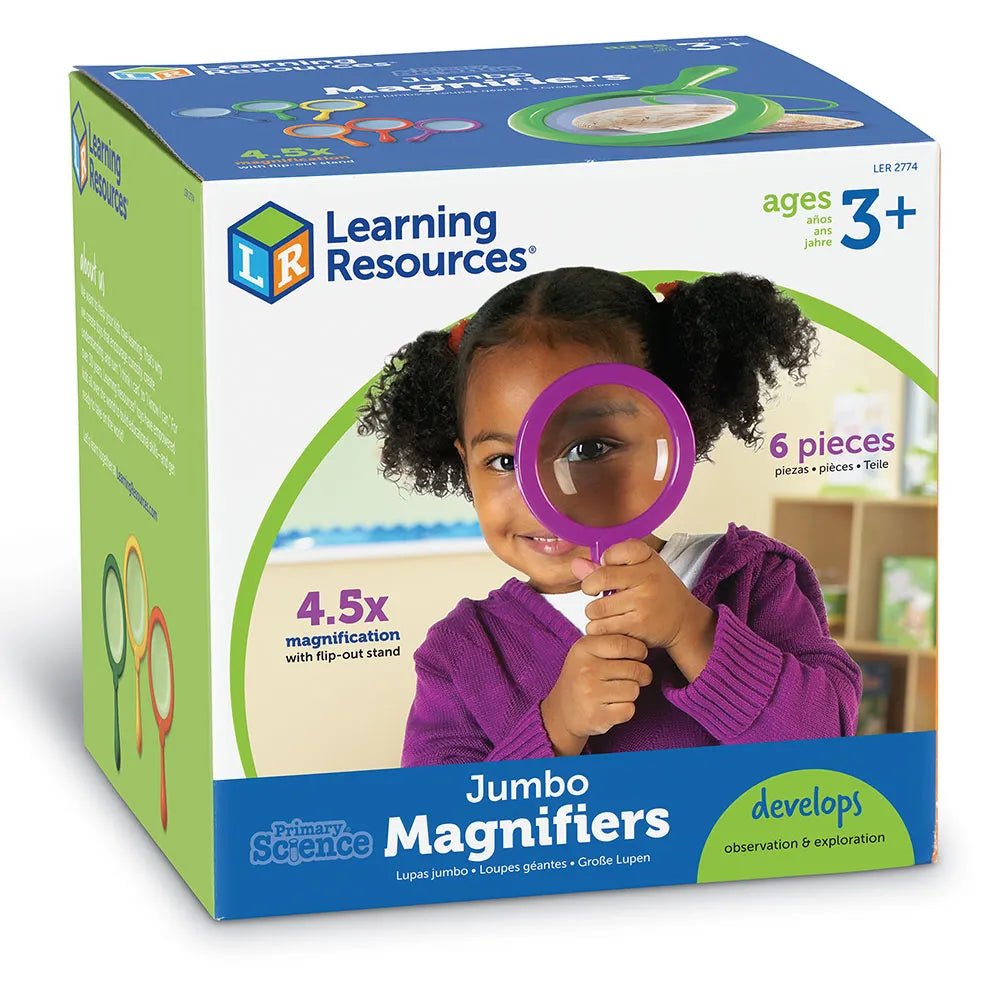 Primary Science - Loupes jumbo (6 pcs - sans support) - Jeux scientifiques - Boutique LeoLudo - Learning Resources