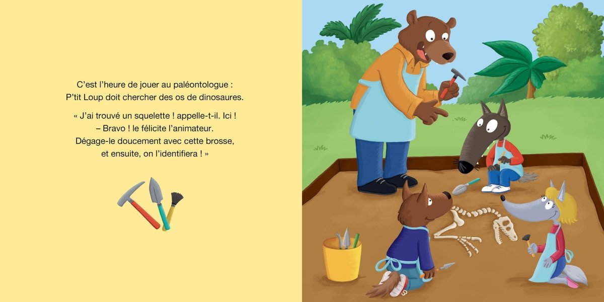 P'tit Loup adore les dinosaures -Livres- Boutique LeoLudo-Auzou