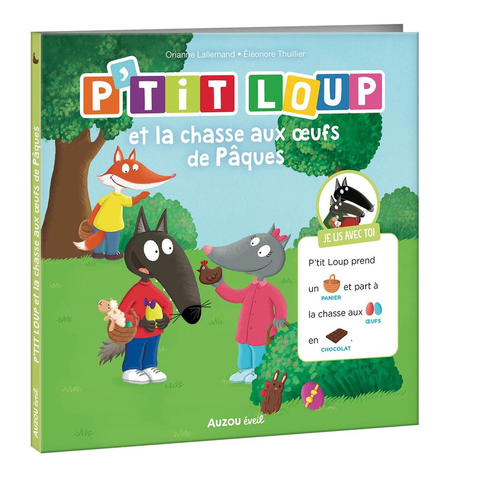 P'tit Loup et la chasse aux œufs de Pâques - Livres d'éveil - Boutique LeoLudo - Auzou