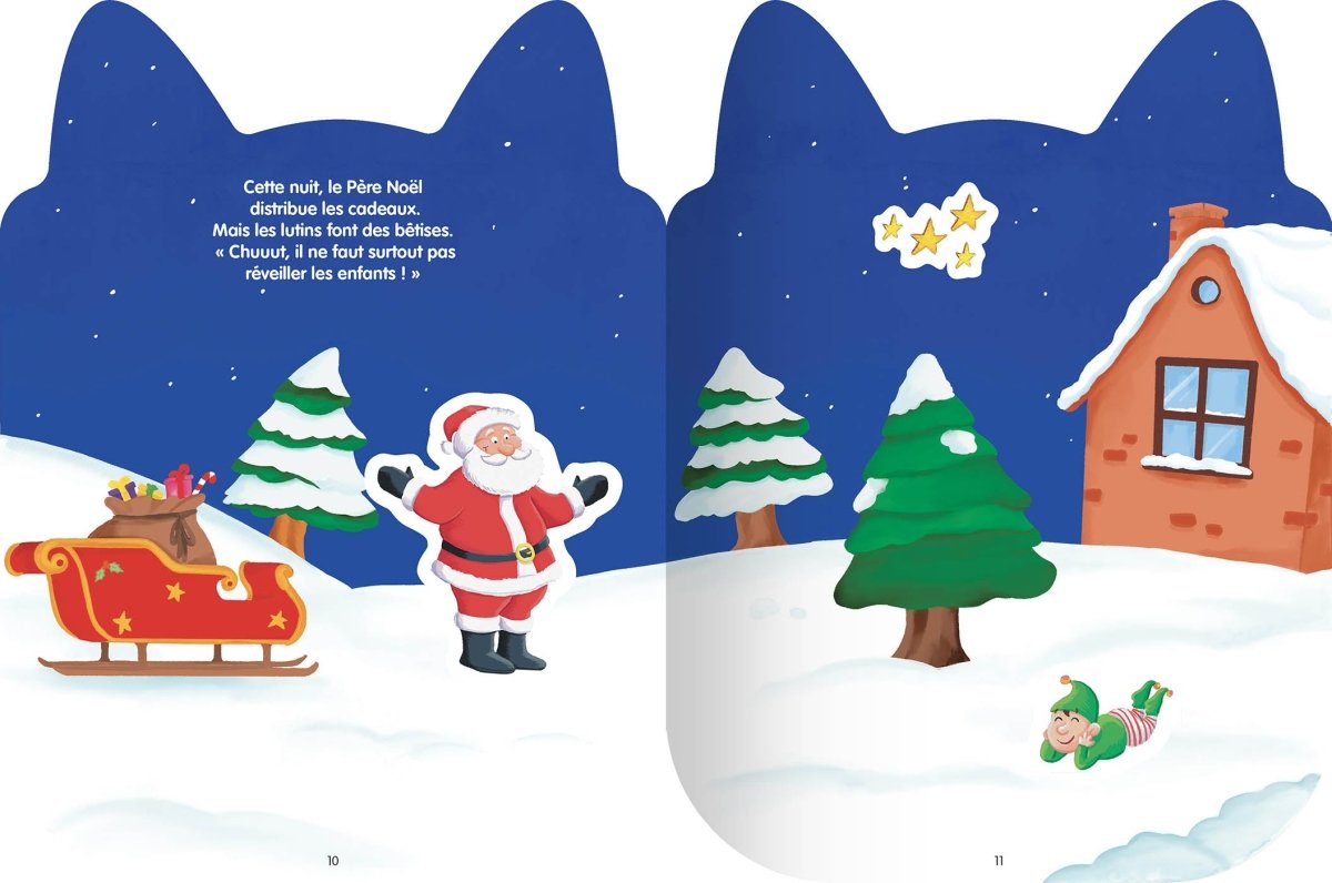 P'tit Loup - Mon histoire en autocollants - Noël -Cahiers d'activités- Boutique LeoLudo-Auzou