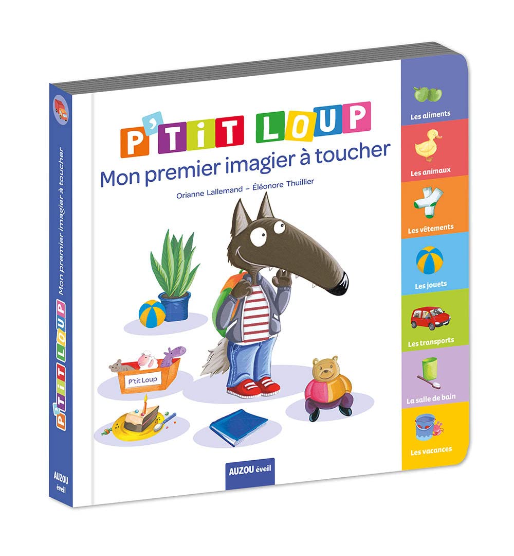 P'tit Loup: mon premier imagier à toucher - Livres - Boutique LeoLudo - Auzou