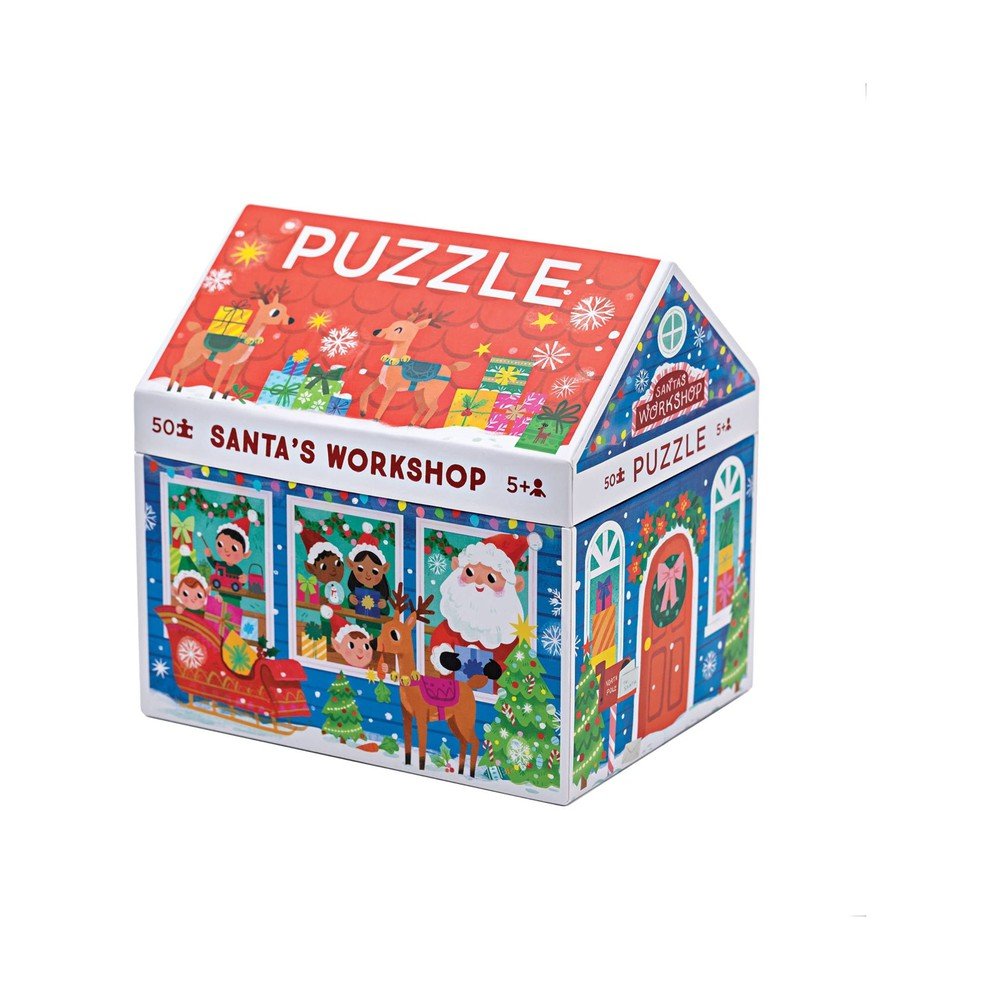 Puzze Atelier du Père Noël (50 pcs) -Casse-têtes- Boutique LeoLudo-Crocodile Creek
