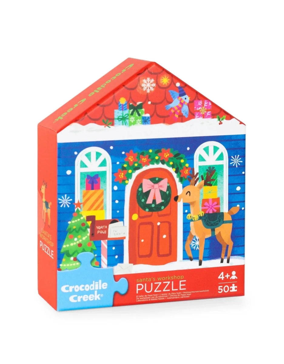 Puzze Atelier du Père Noël (50 pcs) -Casse-têtes- Boutique LeoLudo-Crocodile Creek