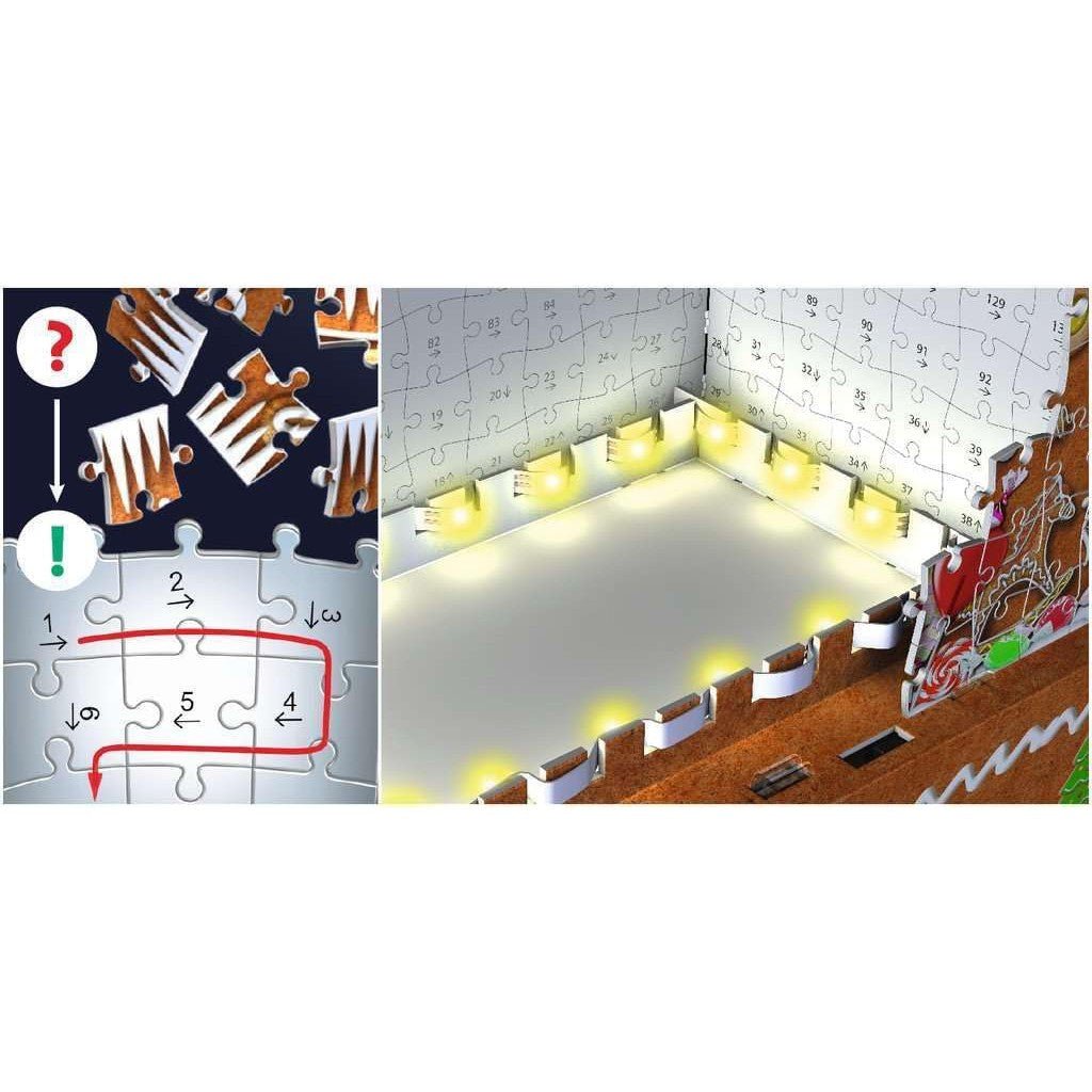 Puzzle 3D Maison en pain d'épices (216 pcs) -Casse-têtes- Boutique LeoLudo-Ravensburger