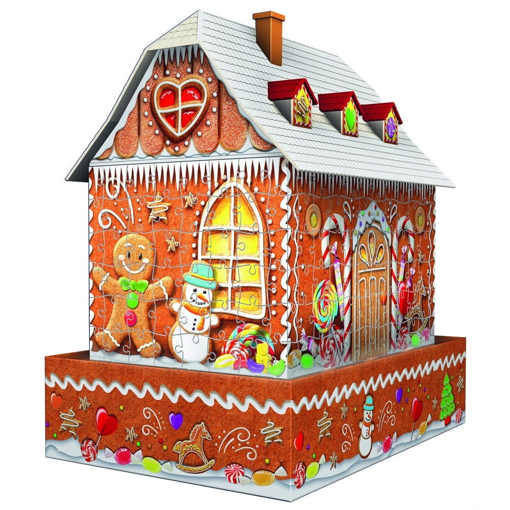 Puzzle 3D Maison en pain d'épices (216 pcs) -Casse-têtes- Boutique LeoLudo-Ravensburger