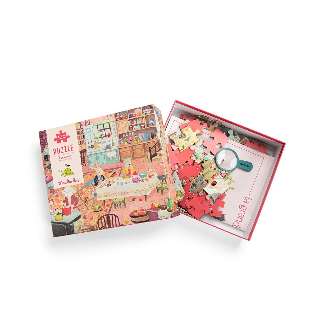 Puzzle à la maison 100 pcs - Grande Famille -Casse-têtes- Boutique LeoLudo-Moulin Roty