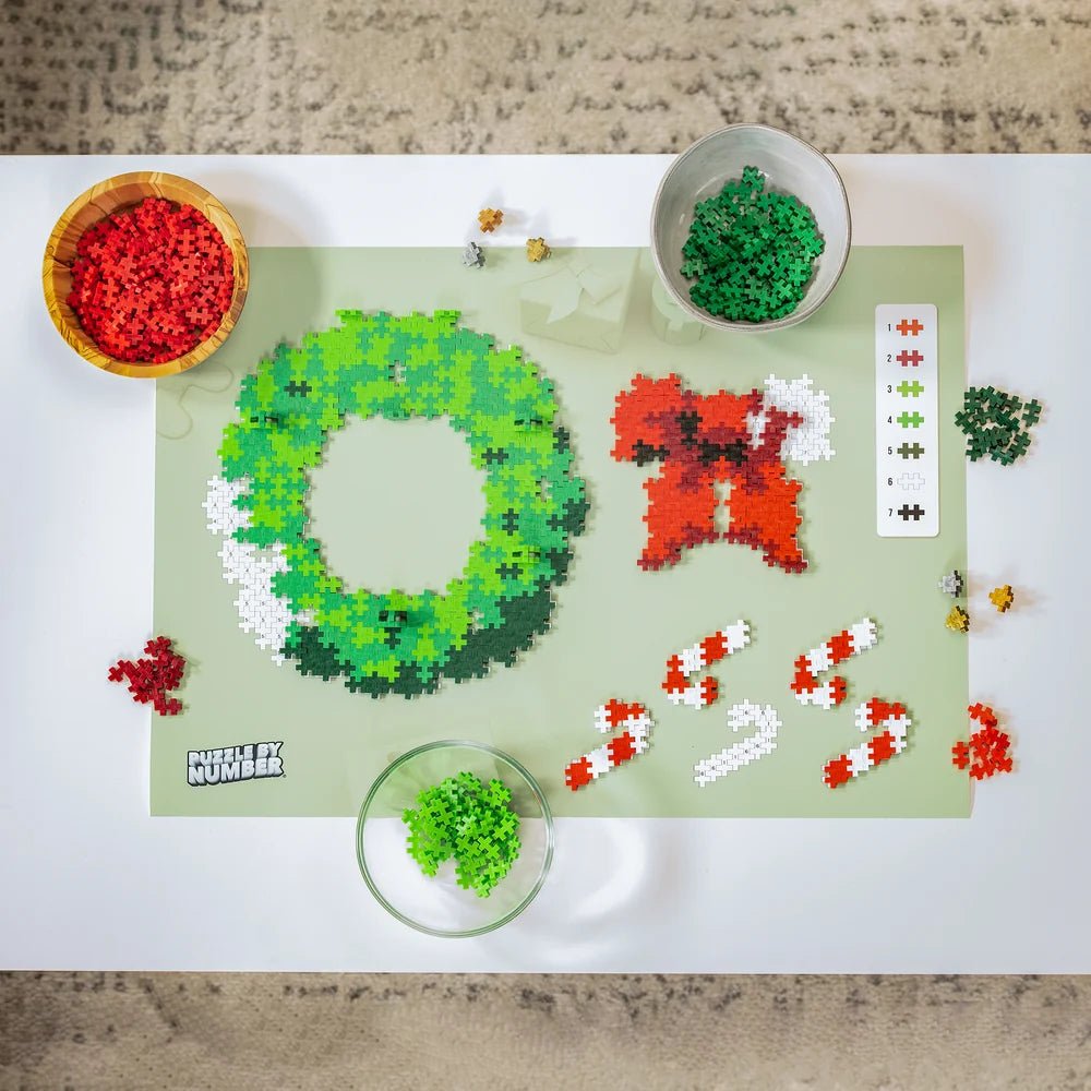 Puzzle By Number – Couronne de Noël (500 pièces) -Jeux de construction- Boutique LeoLudo-Plus-Plus
