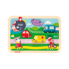 Puzzle Chunky Véhicules : Apprentissage ludique Casse-têtes- Boutique LeoLudo