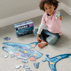 Puzzle de sol scintillant - Requin -Casse-têtes- Boutique LeoLudo-Peaceable Kingdom