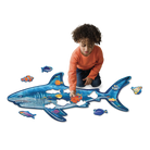 Puzzle de sol scintillant - Requin -Casse-têtes- Boutique LeoLudo-Peaceable Kingdom