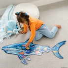 Puzzle de sol scintillant - Requin -Casse-têtes- Boutique LeoLudo-Peaceable Kingdom