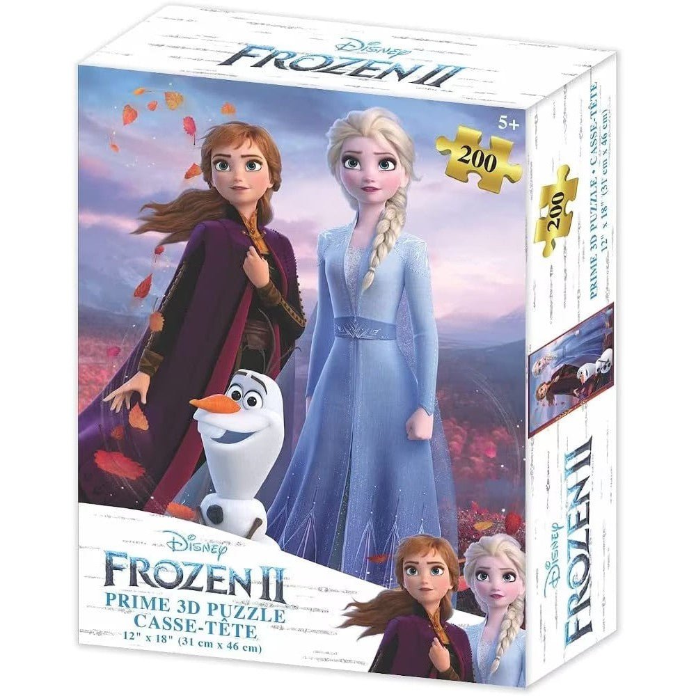 Puzzle Disney 3D lenticulaire - Frozen (200 pcs) - Casse - têtes - Boutique LeoLudo - Prime 3d