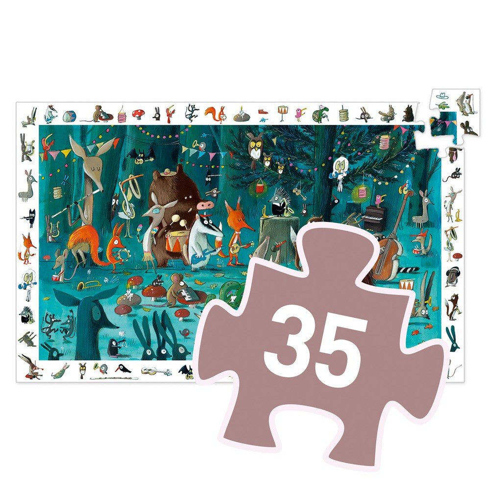 Puzzle d'observation - L'orchestre (35 pcs) - Casse - têtes - Boutique LeoLudo - Djeco