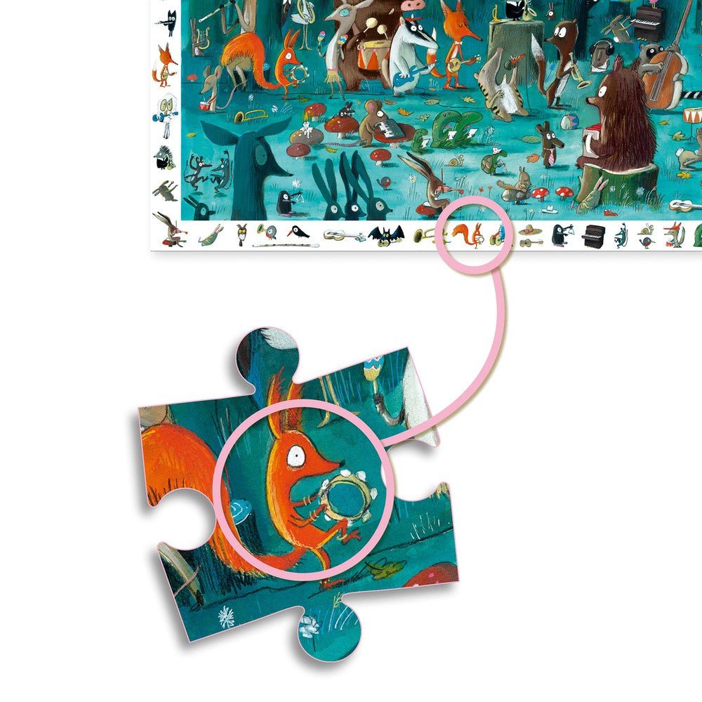 Puzzle d'observation - L'orchestre (35 pcs) - Casse - têtes - Boutique LeoLudo - Djeco