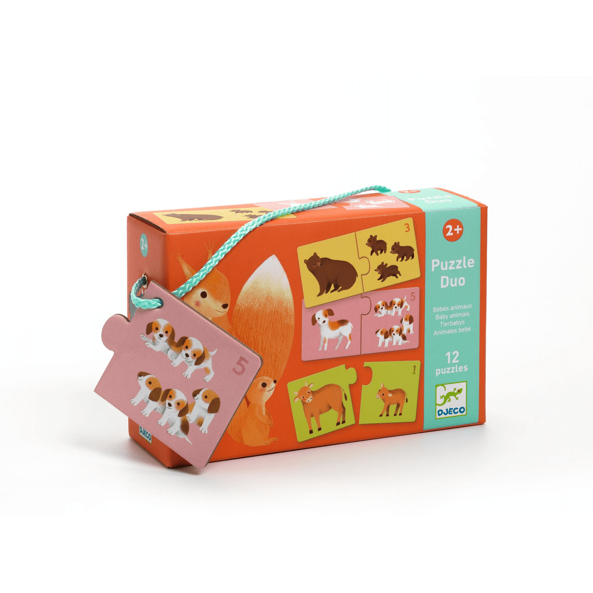 Puzzle duo - Bébés animaux - Casse - têtes - Boutique LeoLudo - Djeco