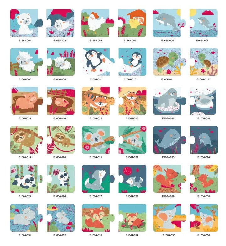 Puzzle duo familles d’animaux - Casse - têtes - Boutique LeoLudo - Hape
