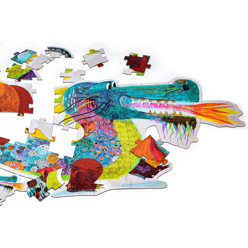 Puzzle géant Léon le dragon (58 pcs) - Casse - têtes - Boutique LeoLudo - Djeco