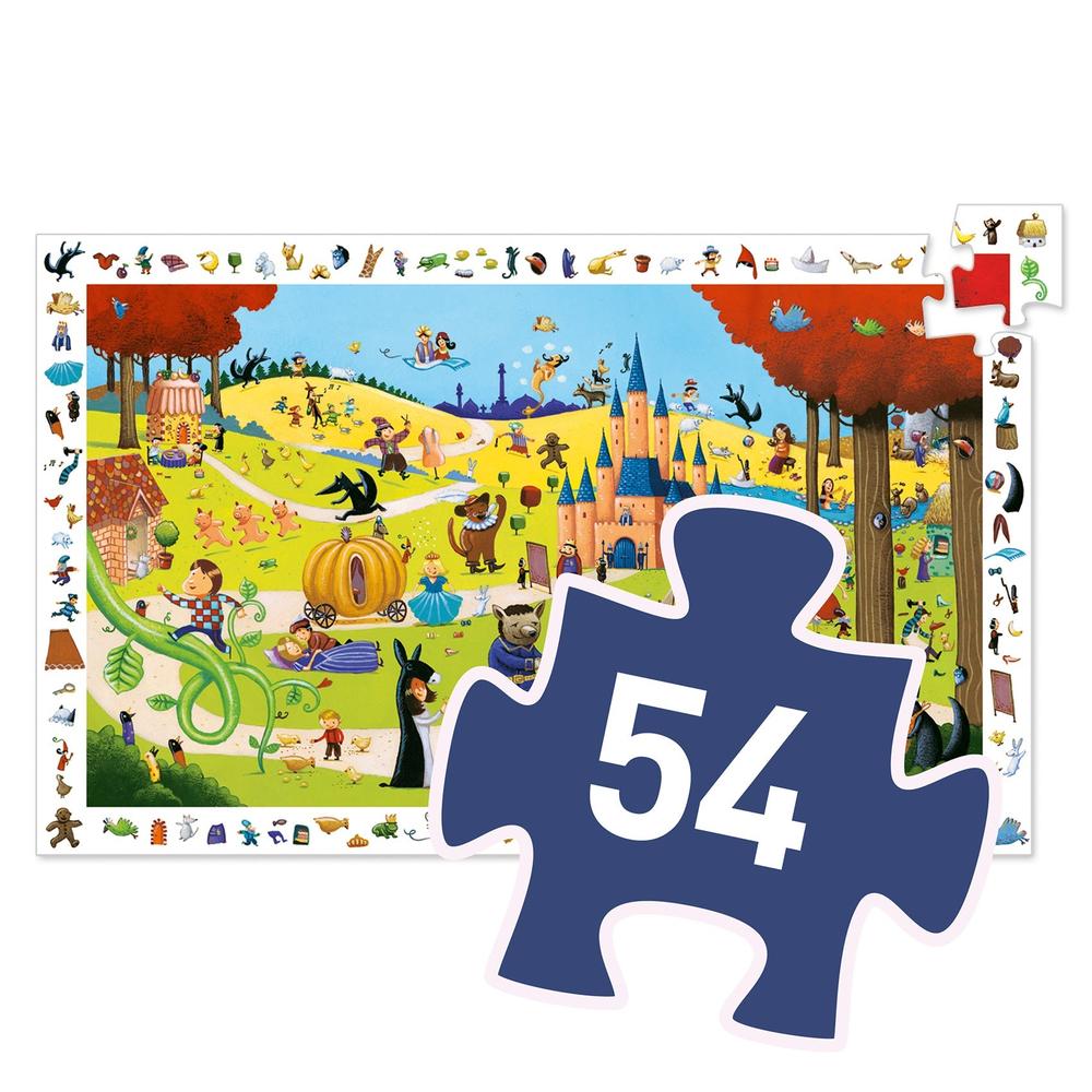 Puzzle observation - Contes (54 pcs) -Casse-têtes- Boutique LeoLudo-Djeco
