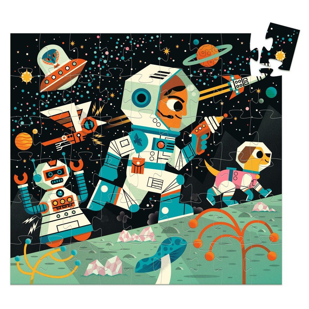 Puzzle silhouette - Station spatiale (54 pcs) - Casse - têtes - Boutique LeoLudo - Djeco