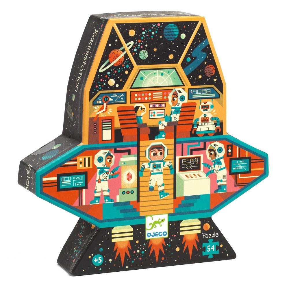Puzzle silhouette - Station spatiale (54 pcs) - Casse - têtes - Boutique LeoLudo - Djeco