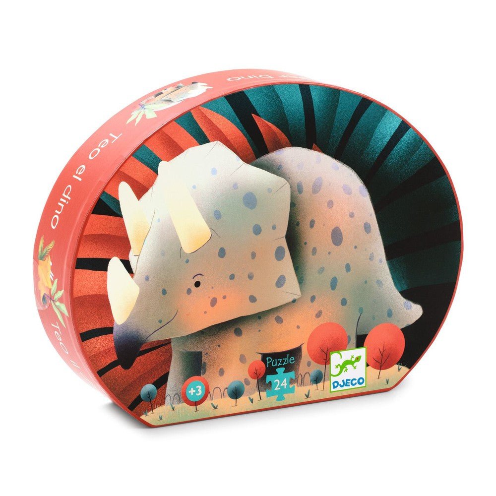 Puzzle silhouette - Théo le dino (24 pcs) - Casse - têtes - Boutique LeoLudo - Djeco