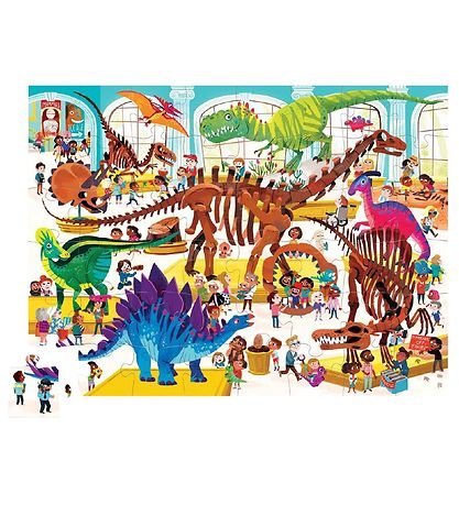 Puzzle - Une journée au musée des dinosaures (48 pcs) - Casse - têtes - Boutique LeoLudo - Crocodile Creek