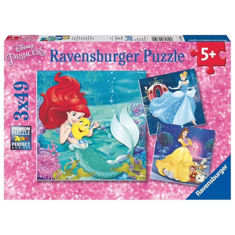 Puzzles Disney - Aventure de princesses (3 x 49 pcs) - Casse - têtes - Boutique LeoLudo - Ravensburger