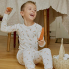 Pyjama 2 - pcs blanc - Carottes (2 - 7) - Vêtements - Boutique LeoLudo - Petit Lem