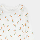 Pyjama 2 - pcs blanc - Carottes (2 - 7) - Vêtements - Boutique LeoLudo - Petit Lem