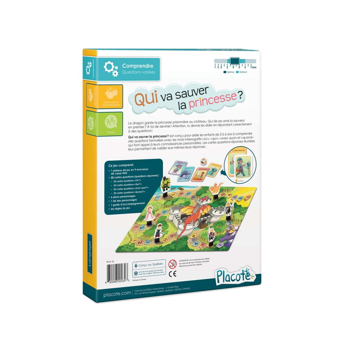 Qui va sauver la princesse? - Jeux de société - Boutique LeoLudo - Placote