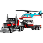 Remorque à plateforme avec hélicoptère (270 pcs) - Jeux de construction - Boutique LeoLudo - LEGO