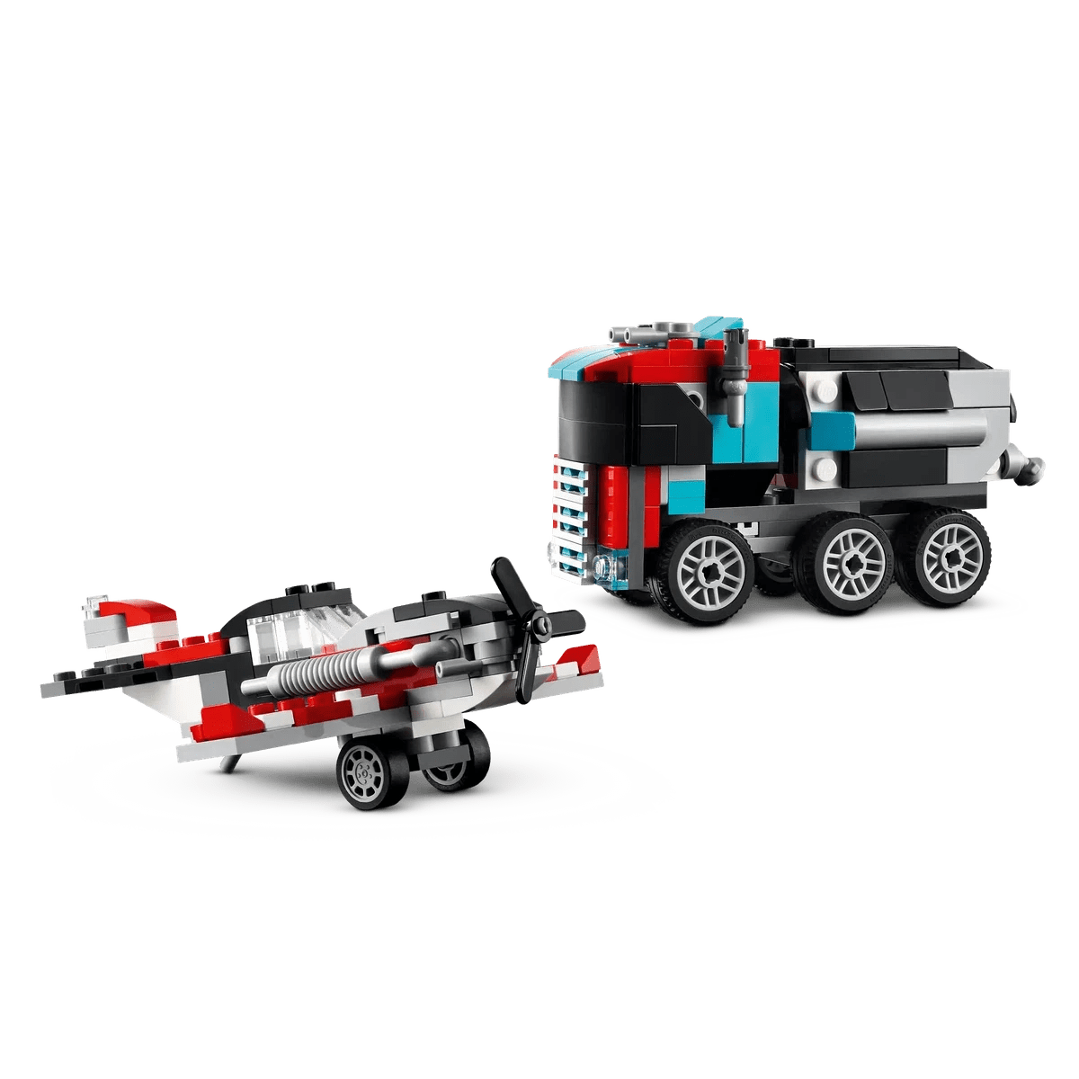 Remorque à plateforme avec hélicoptère (270 pcs) - Jeux de construction - Boutique LeoLudo - LEGO