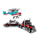Remorque à plateforme avec hélicoptère (270 pcs) - Jeux de construction - Boutique LeoLudo - LEGO
