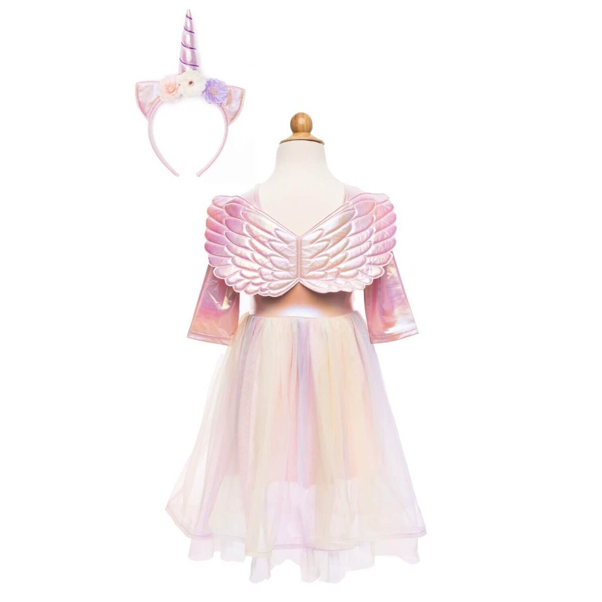 Robe Alicorne avec ailes et bandeau (3 à 6 ans) - Costumes - Boutique LeoLudo - Great Pretenders