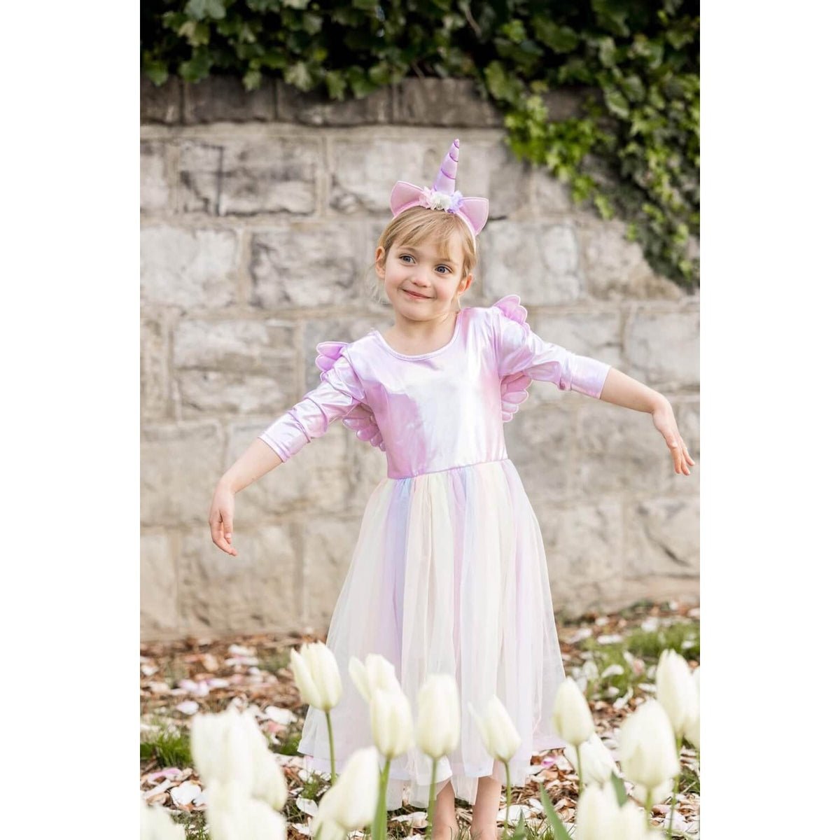 Robe Alicorne avec ailes et bandeau (3 à 6 ans) - Costumes - Boutique LeoLudo - Great Pretenders