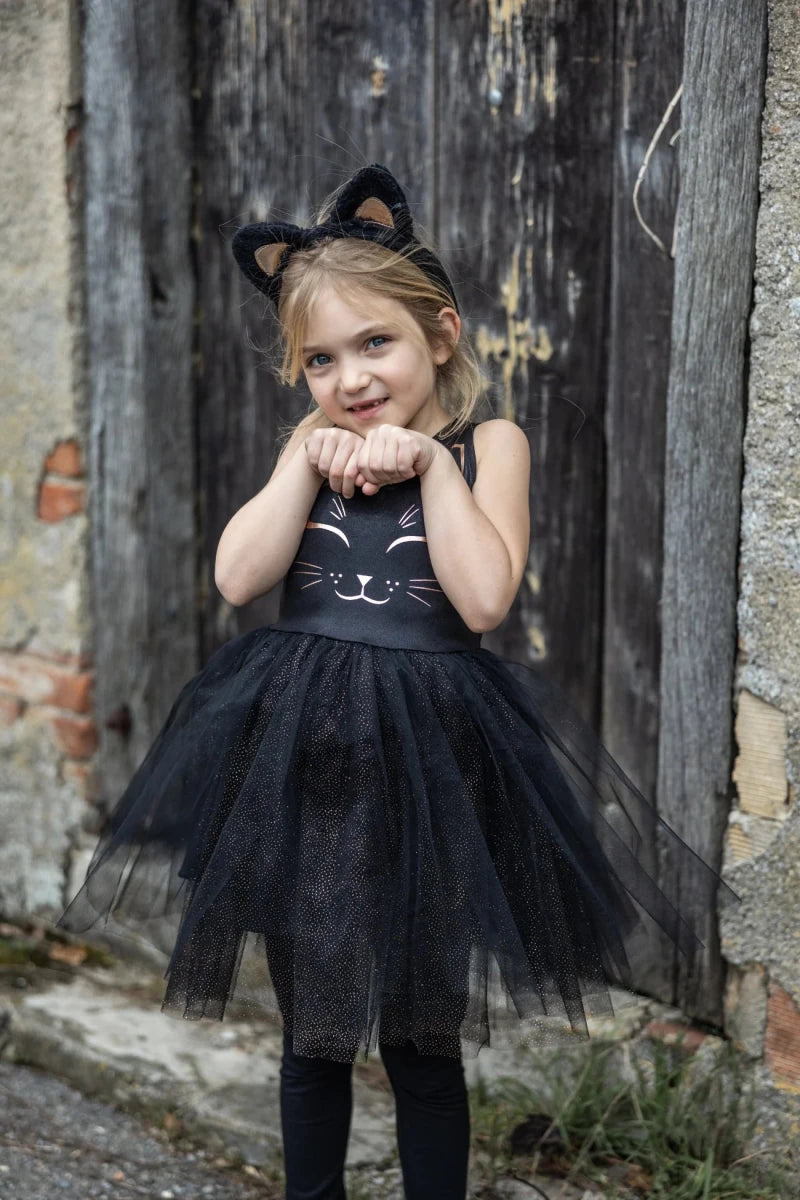 Robe de chat noir avec serre-têt -Costumes- Boutique LeoLudo-Great Pretenders
