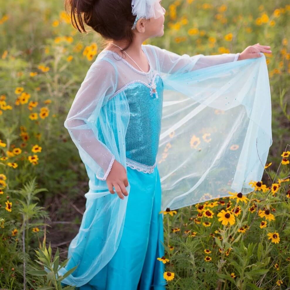 Robe et cape de reine des glaces (3 à 6 ans) - Costumes - Boutique LeoLudo - Great Pretenders