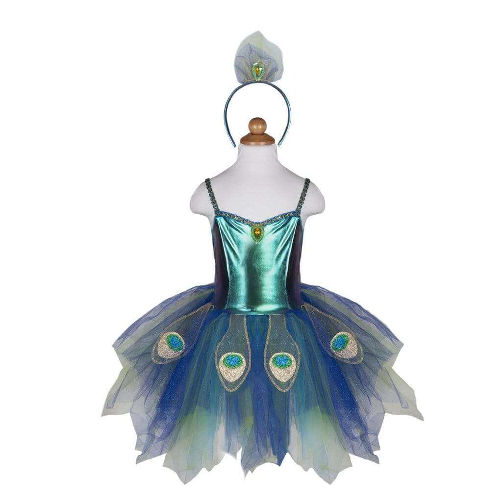 Robe et serre - tête Paon majestueux (5 - 6 ans) - Costumes - Boutique LeoLudo - Great Pretenders