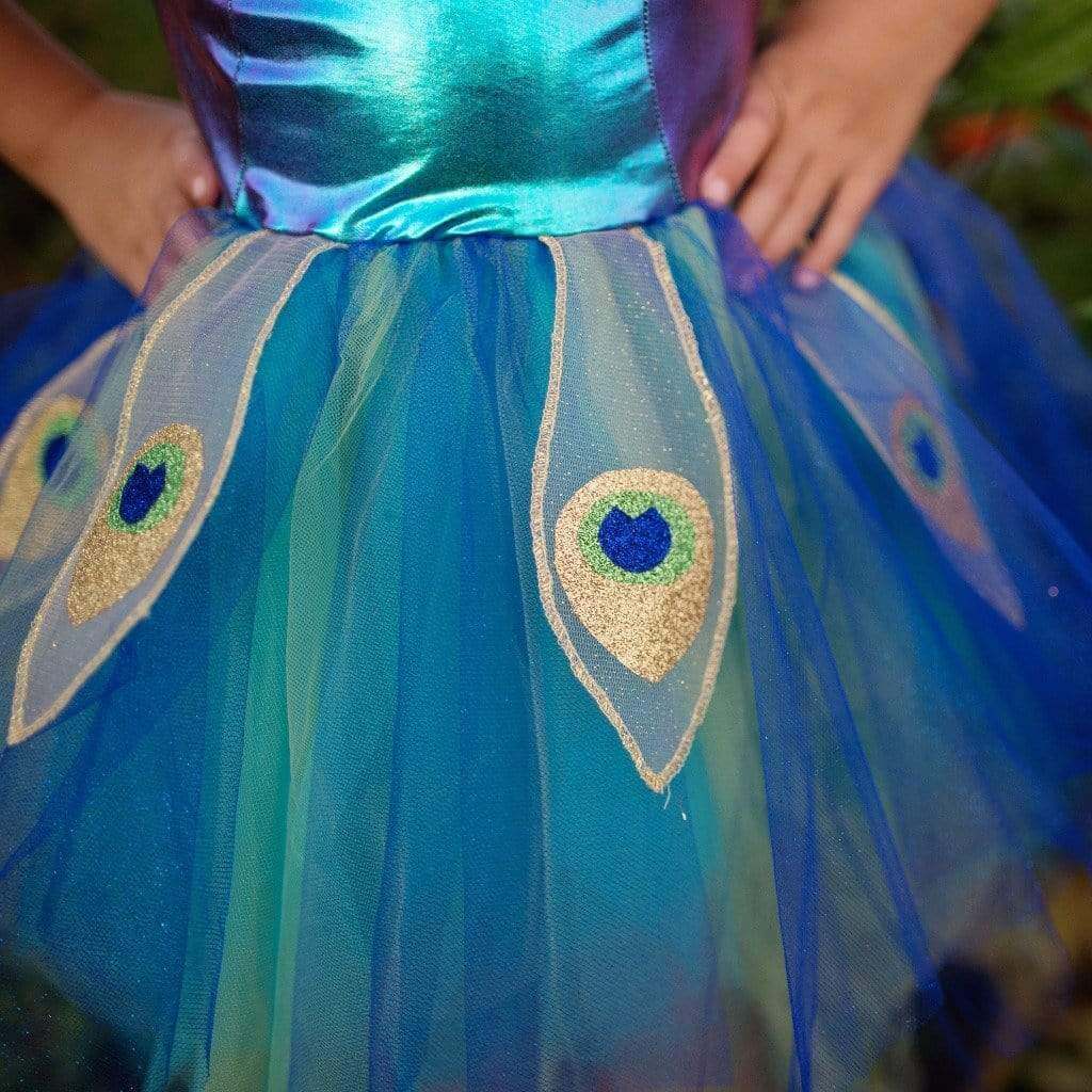 Robe et serre - tête Paon majestueux (5 - 6 ans) - Costumes - Boutique LeoLudo - Great Pretenders